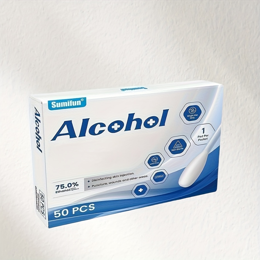 1 box of 50 disposable swabs, suitable for personal care - perfect for home and travel use!