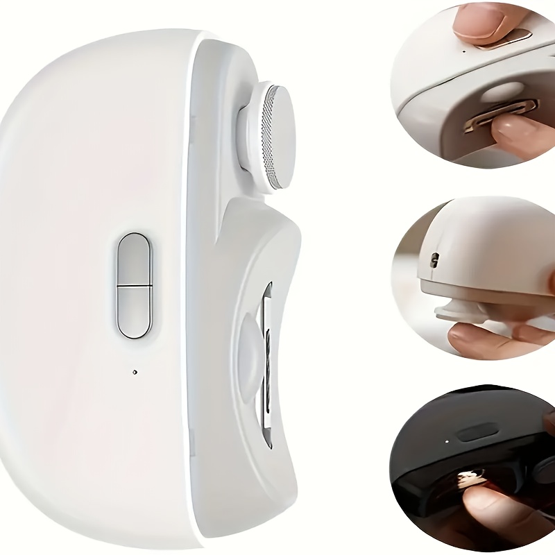 TEMU Smart Electric Nail Clippers With Anti-pinch, Nail Polishing, And Sharpening Functions. Suitable For All Ages. Portable And Long . High-end Packaging, A Gift For Halloween