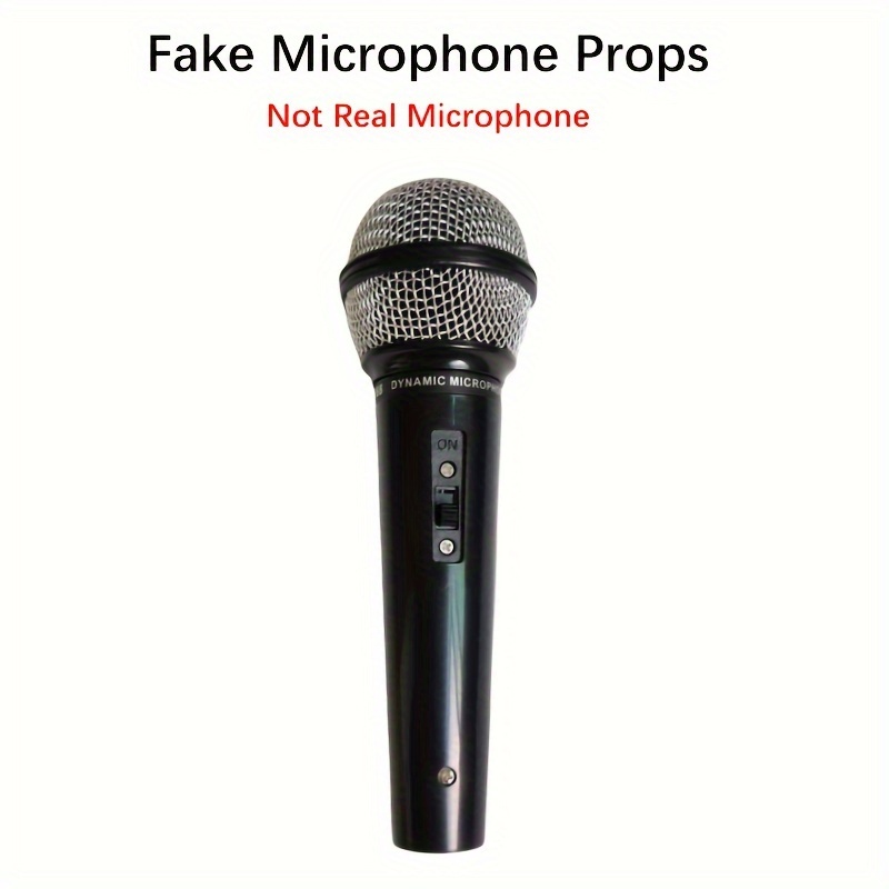 

Simulation Props Microphone Model Props Mic Props For Home, Party, Photography Small Ornaments Decoration
