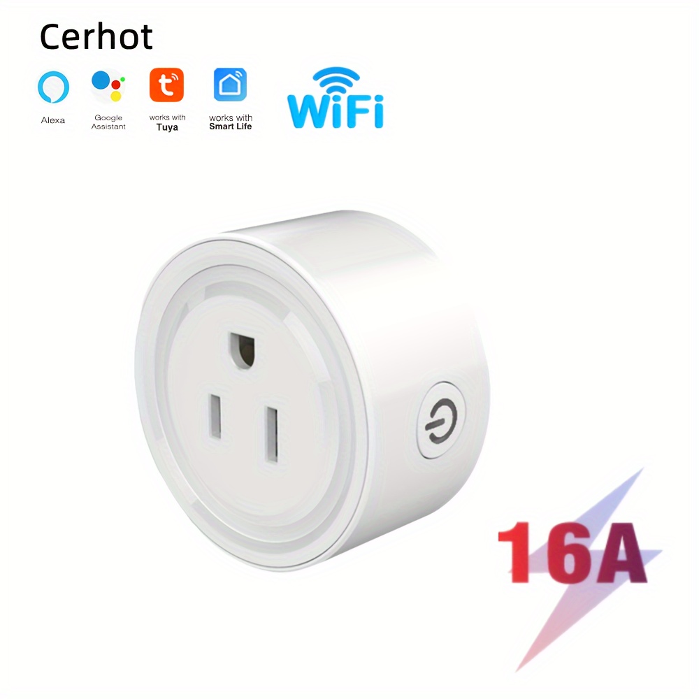 Smart Plug 2 Packs 16A Wi-Fi Enabled with Timer Energy Monitor – Apromio