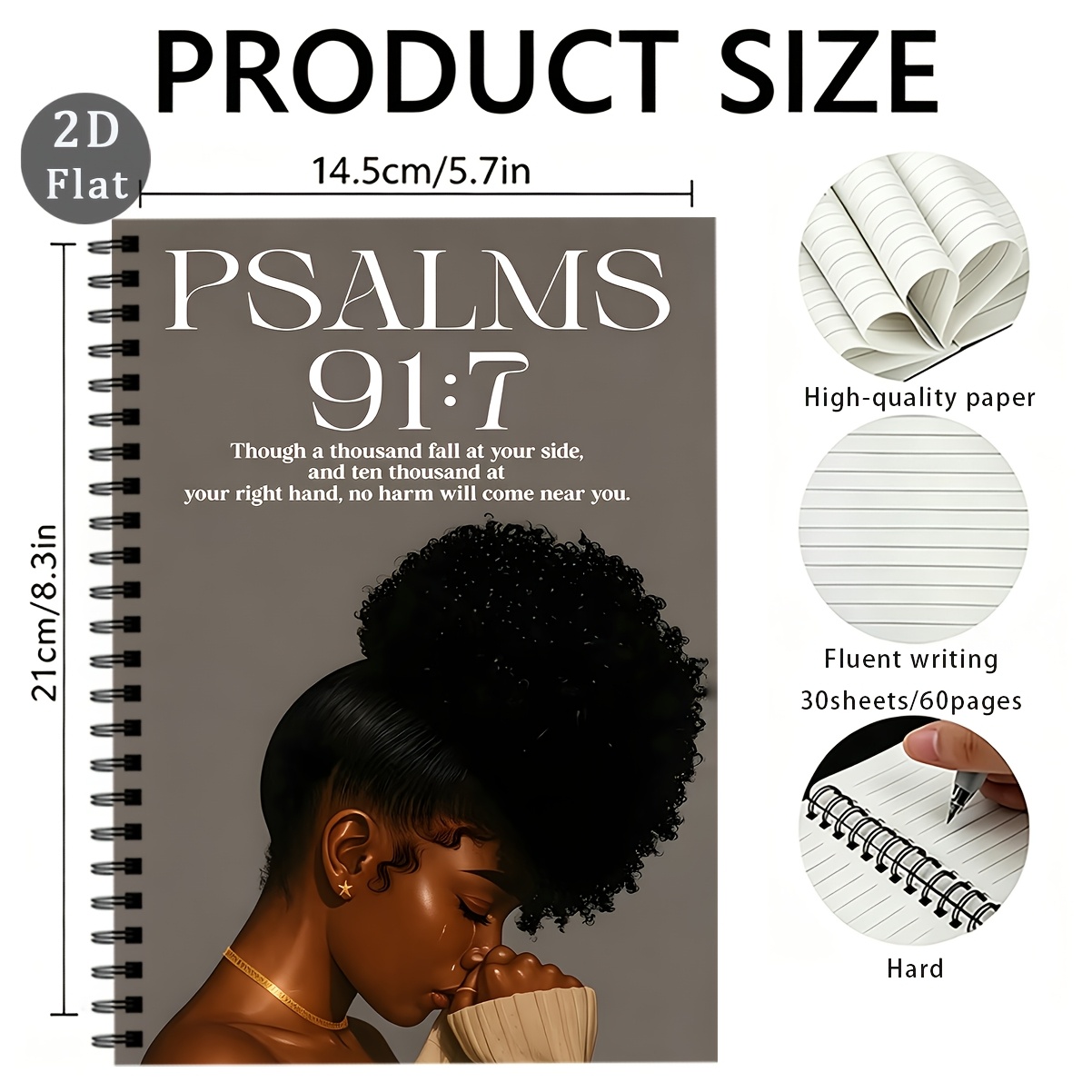 TEMU 1pc A5 Spiral Notebook With Religious Themes, The Perfect Christmas Recorder And Daily Journal For .