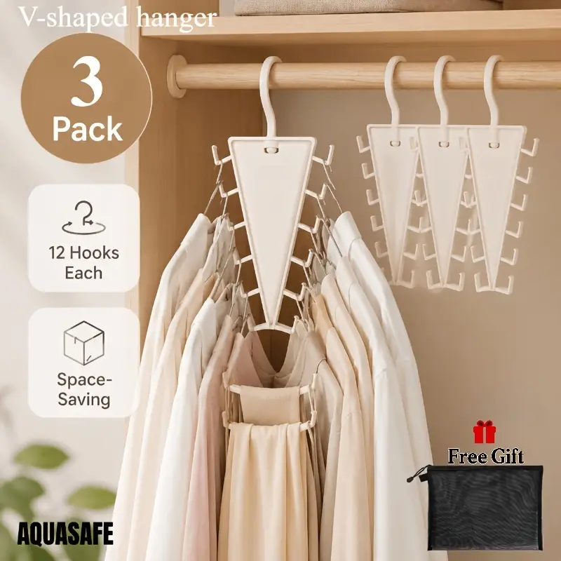 3 tlg. v förmiger kleiderbügel + 1 kostenlose