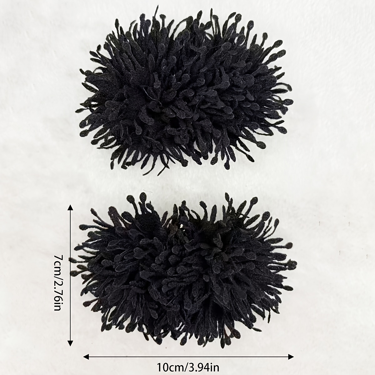 2pcs Handmade 3d Edge Fabric Flowers Chrysanthemums Shoe Flowers