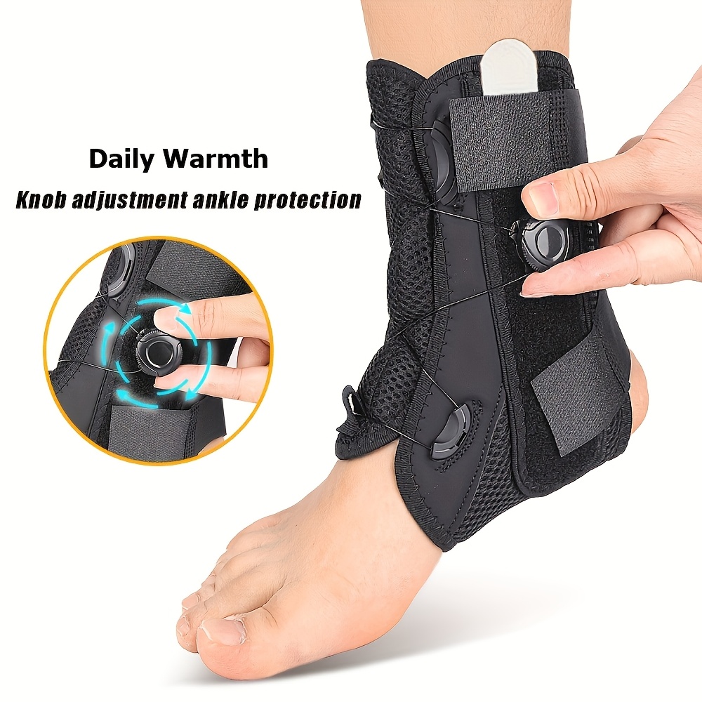 

Adjustable Ankle Support Brace With Built-in Heating Strip, Breathable Nylon Material, Foot For Daily Use, Hand Washable - Comfortable Ankle Protection