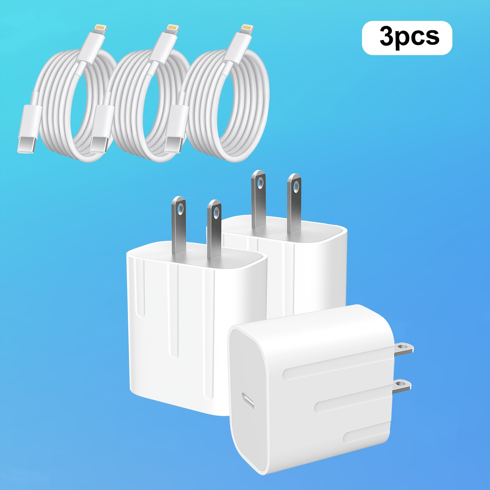 

Charger For Charging, Usb C Wall Charger For Ipad With A 4ft Cable, Pack Of 4