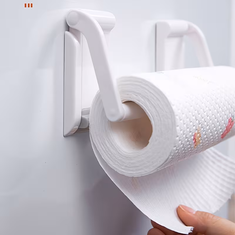 1 space saving adjustable kitchen magnetic paper towel holder wall mounted no drilling required strong magnet fits 99 of paper towel rolls refrigerators and microwaves fridge organizer minimalist storage strong magnetic Product details 0