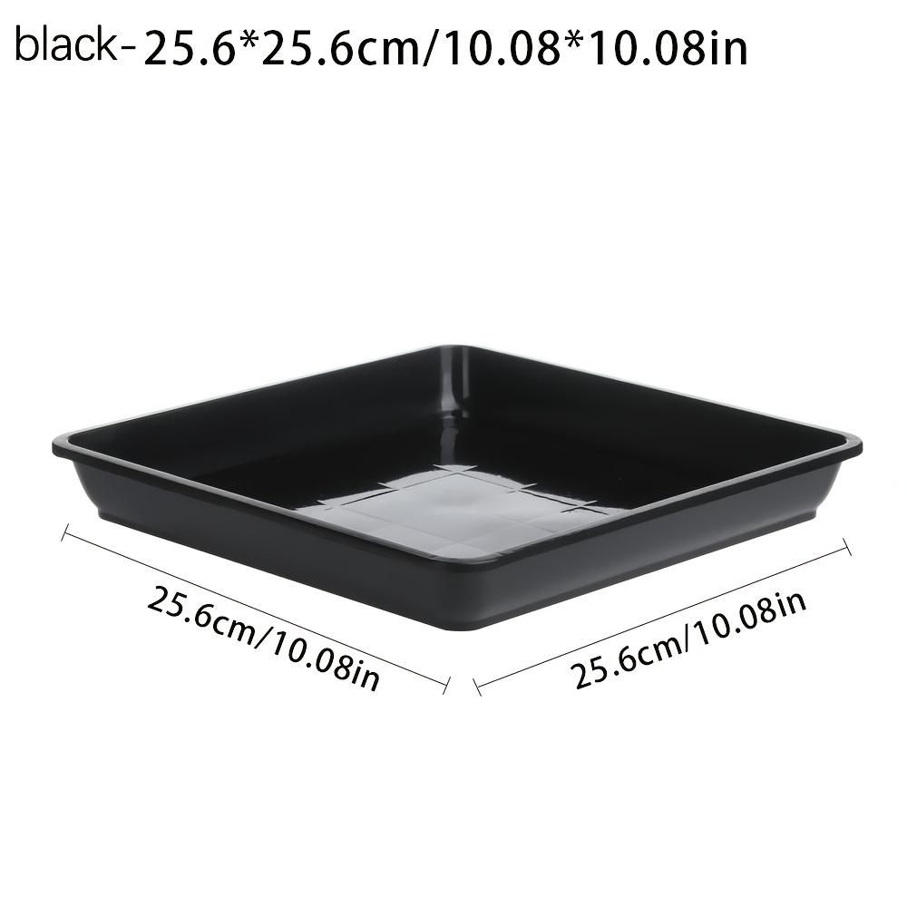 1pc Heavy-duty -weather Plastic Plant Saucer Suitable For Indoor/outdoor Pots, (4/6/7/8/10 Inch) Flower Tray With Drip Tray, Pp Resin, // - Ideal For Potted Plants & Pets