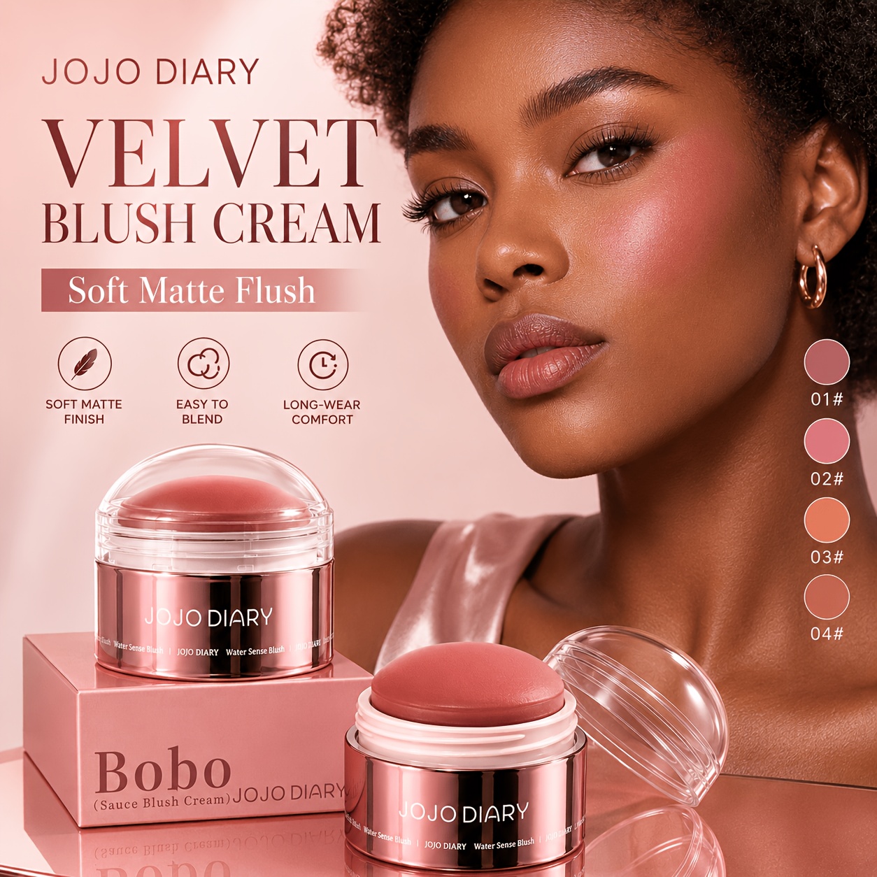 JOJO DIARY Lip & Cheek Dual-Purpose Blush