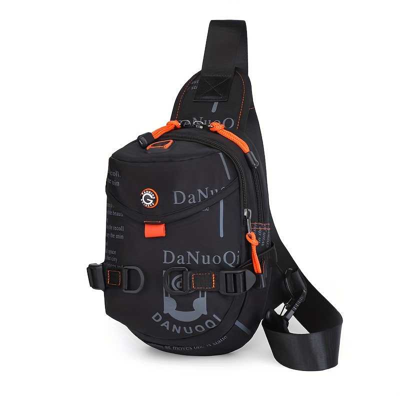 Image of New Multi-functional Men's Sports Chest Bag, Outdoor Cycling Small Bag, Portable Crossbody Bag, Trendy And Versatile Men's Chest Bag, Outdoor Multi-functional Crossbody Backpack, Sports Shoulder Bag