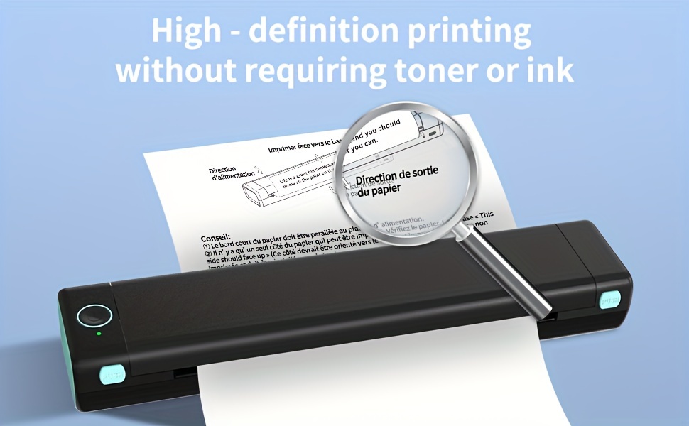 Per Phomemo M08F 200 fogli di carta termica per stampa compatibile con  MR.IN Brother Pocket