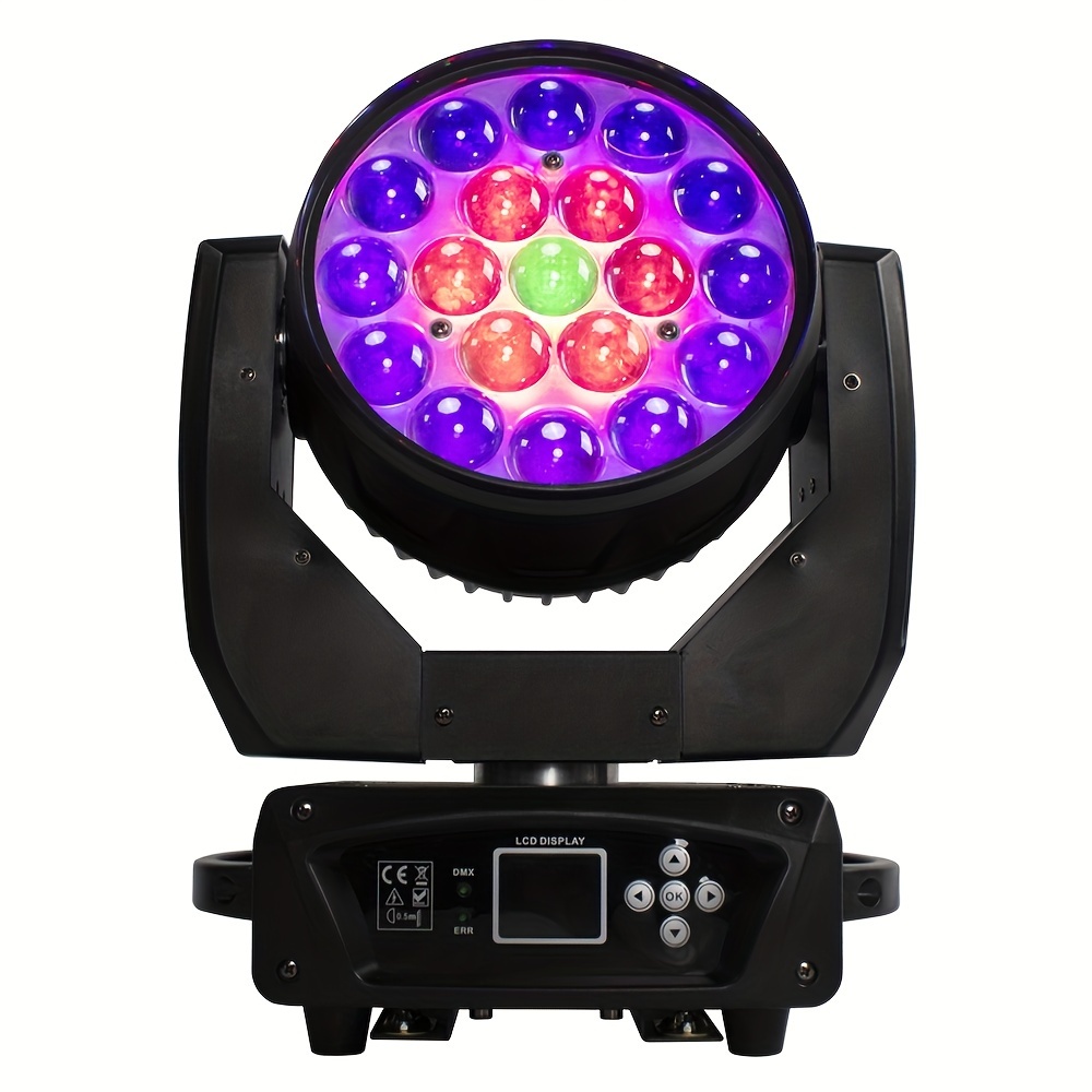 

Led 19x15w Rgbw Beam+wash Moving Head Light Dmx 16/24 Ch Party Church Tv Studio Stage Effect Equipment