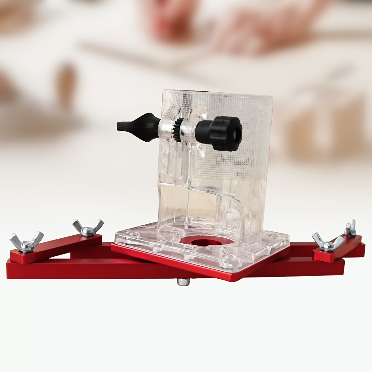 Image of Carpentry Grooving Invisible Bracket 2-in-1 Slotting Bracket Wood Tool Cabinet Wardrobe Furniture. : Router Guide , Or Router Guide With Trimmer Base