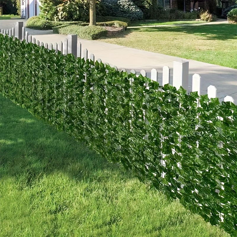 

1pc Artificial Ivy Privacy Screen - Uv Resistant Faux Greenery Wall Panel For Outdoor, Balcony, And Garden Decor