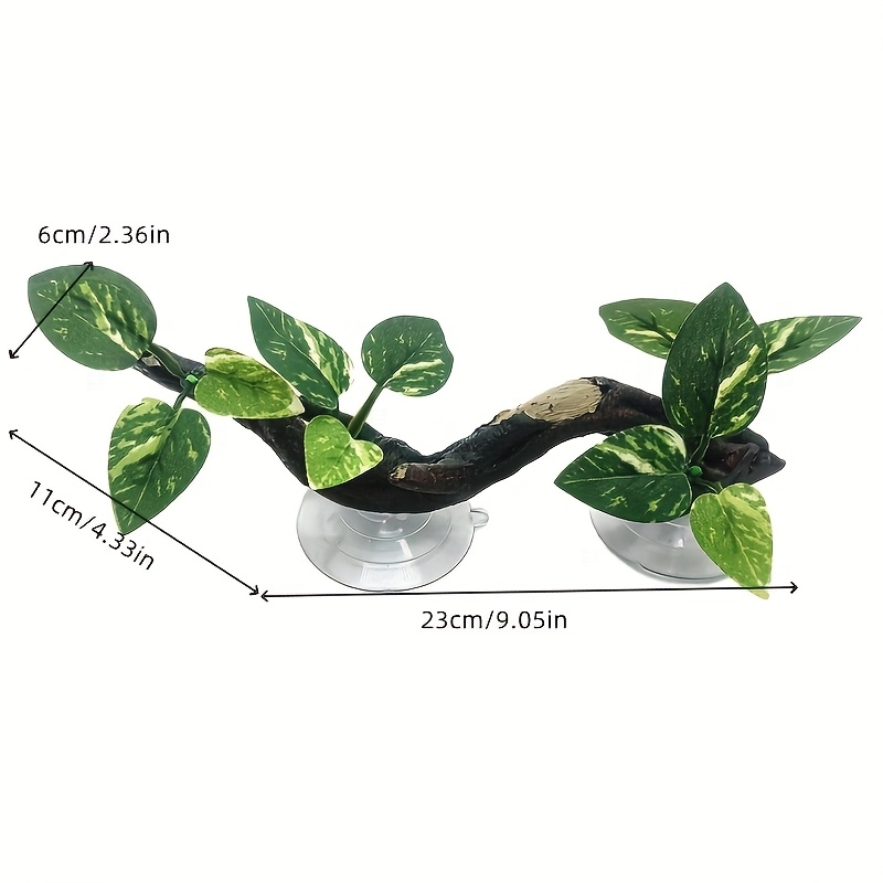 Set of 2 Resin Reptile Branches for Climbing