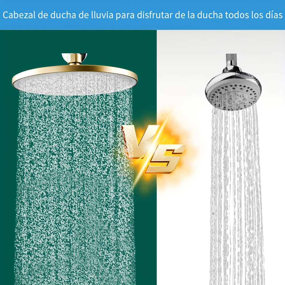 Premium 9-Inch Circular Shower Head, High-Pressure Rain Shower