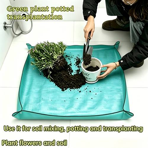 a practical thick household gardening mat for household use ideal for transplanting potted plants preventing mud from falling flower operation soil mixing and planting tool