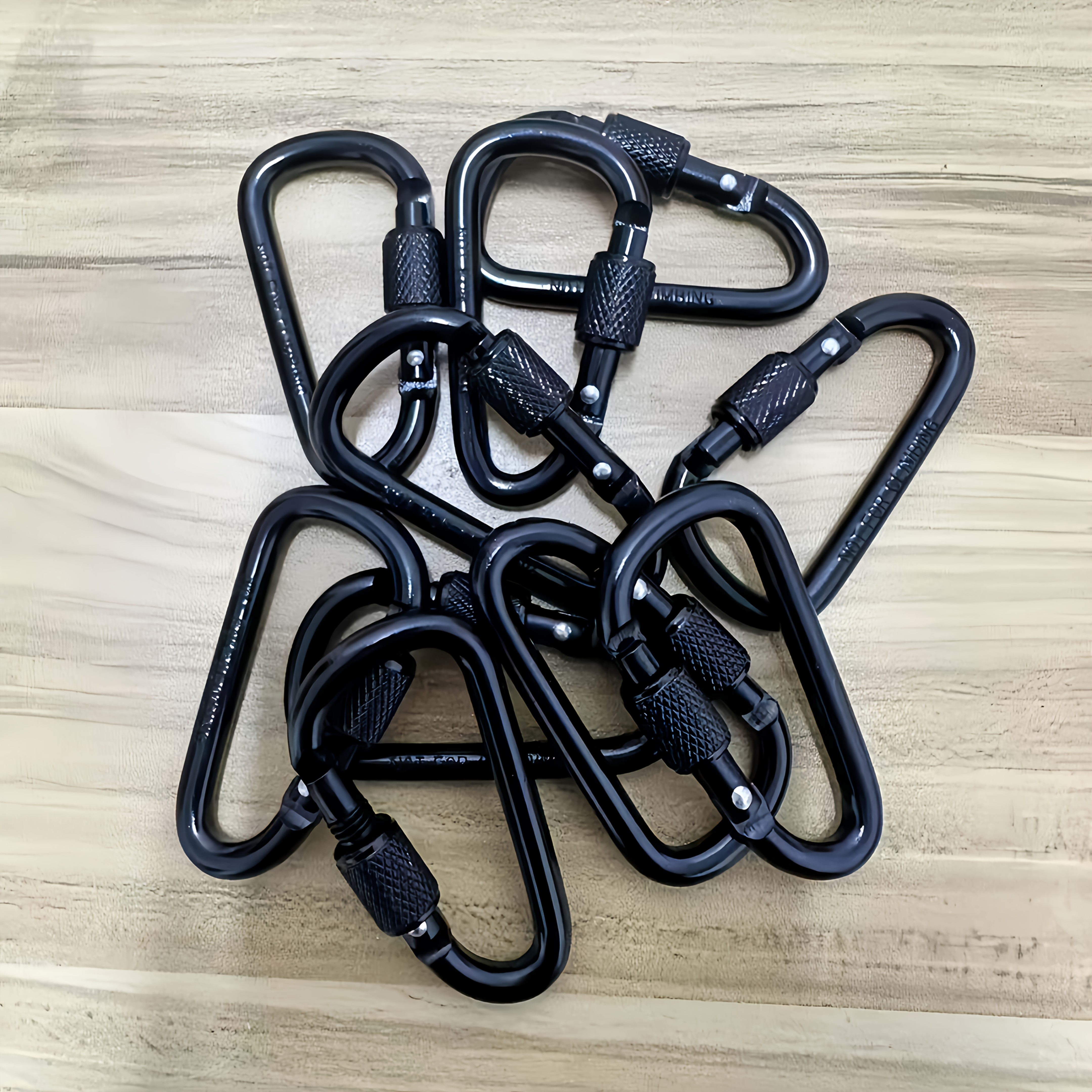 TEMU 10pcs Outdoor Clips, Multi-functional Outdoor Keychains Hooks, Suitable For Camping, Hiking, Fishing Gear, Backpacks And Pet Leashes, Travel