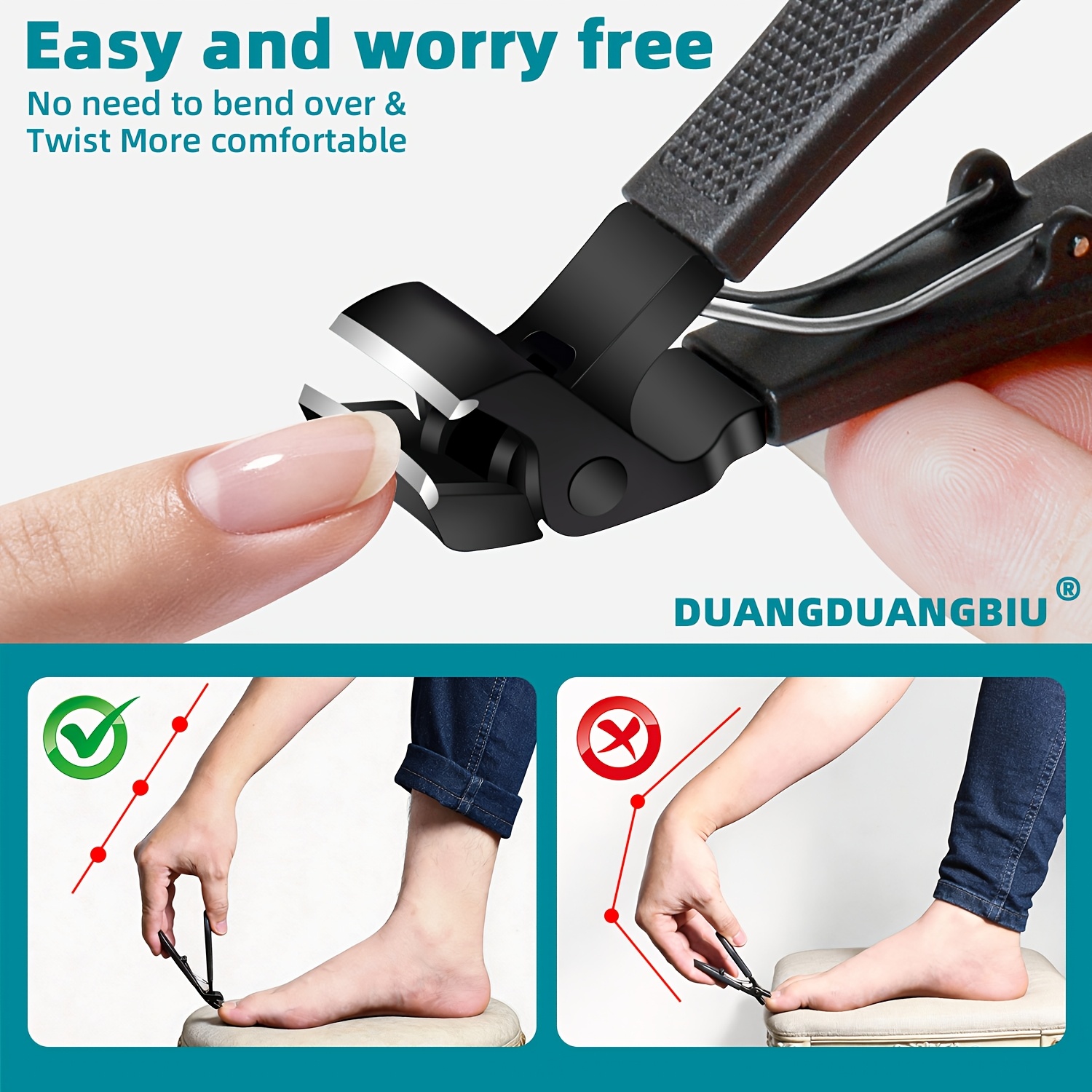 7pcs Ingrown Toenail Clipper Set with Beak Pliers