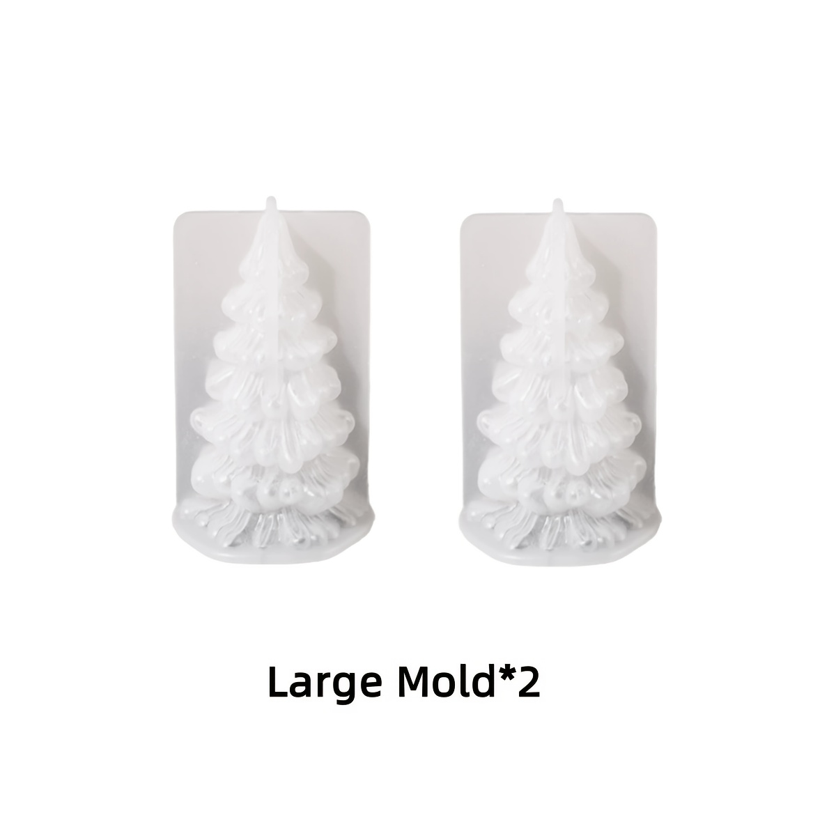 Christmas Pine Tree Candle Silicone Mold Wax Melt Tree Crafts Molds For Handmade Christmas Decorations Molds Concrete Clay 3d Christmas Tree Ornament Molds