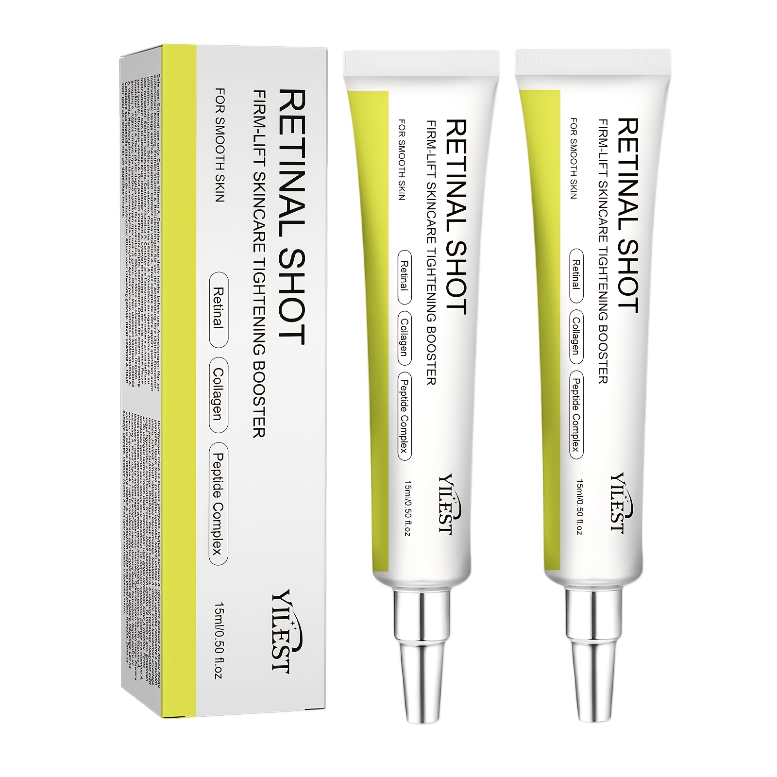 Image of 1pc/2pcs Retinol Firming Serum, Concentrated Retinol And Collagen, Enhancing Skin Elasticity And Brightening , Smoothing Eye Wrinkles And , Restoring Radiance - Light Beige Daily Moisturizing Eye Care