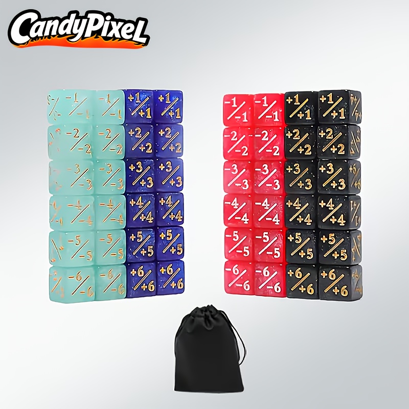 48pcs english mtg counting tokens dice keyword counter, card game  accessories set with storage bag, magic party dice collection - toys &  games - Temu Australia