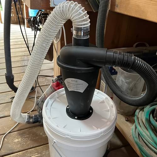 cyclone dust collector set with 2m 6 56ft pvc hose cleaner powder dust collector filter pp material woodworking dust extractor accessories