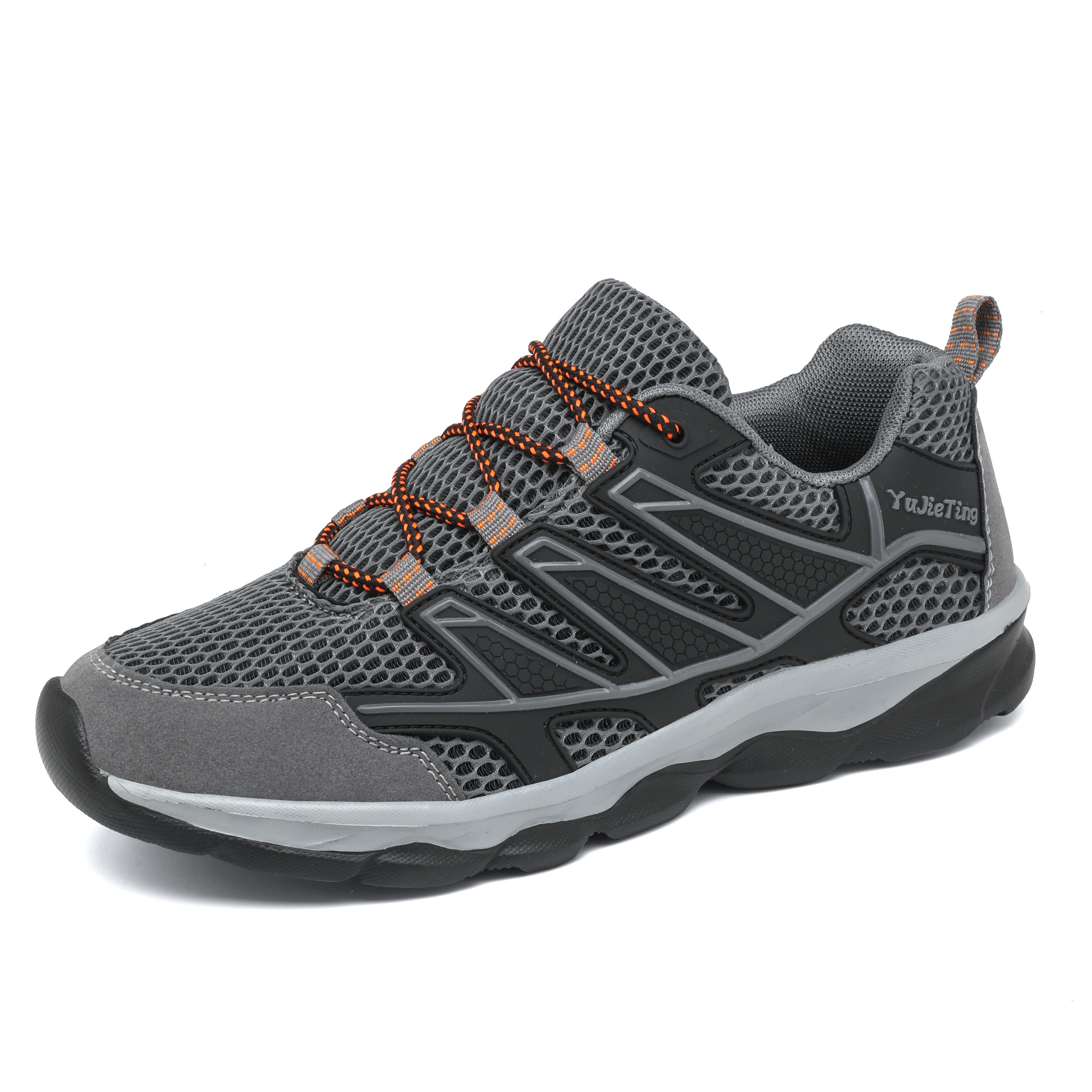 

Men's Trendy Breathable Running Shoes, Comfy Non Slip Lace Up Durable Sneakers For Men's Outdoor Activities