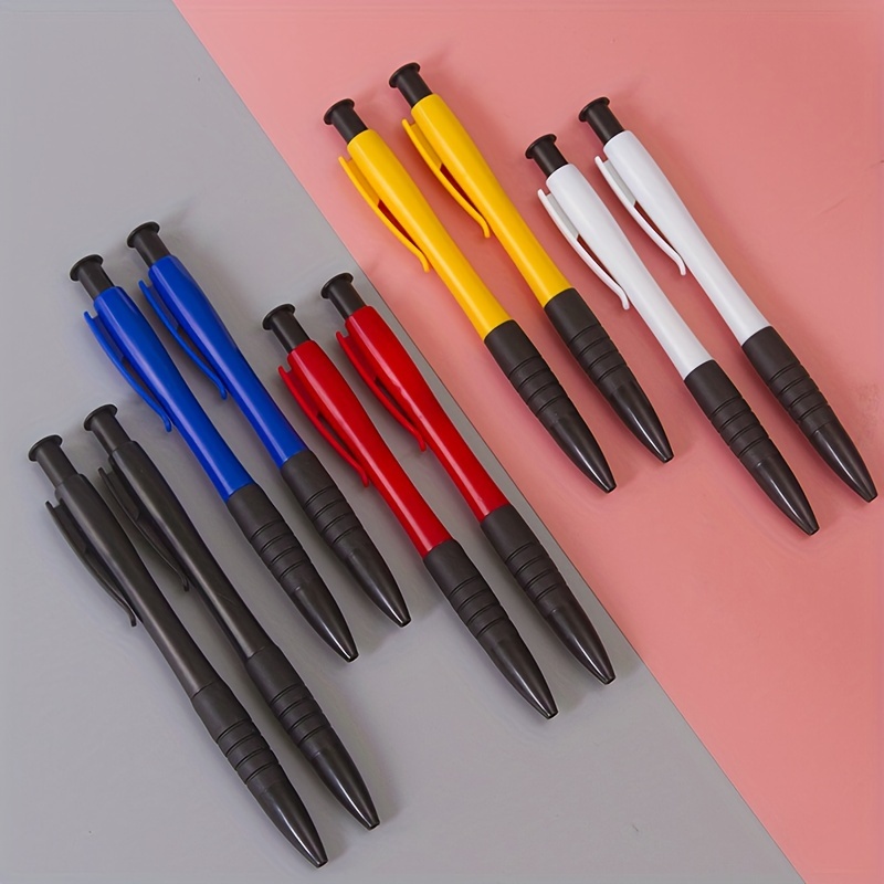 

10pcs Ballpoint Pens, Blue Ink, 0.5mm Fine Point, Quick Smooth Writing, Ball Point Pens, For School, Office Supplies