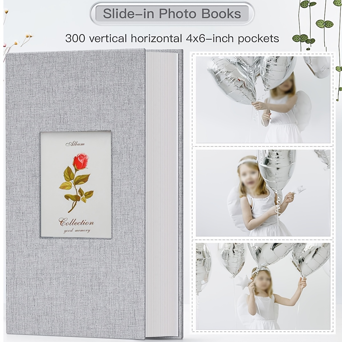 Album Fotografico Per 200 Foto 4x6 - Finta Pelle Marrone, 2 - Foto 4