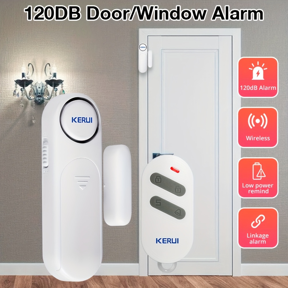 Dispositivo de Alarma para Puertas y Ventanas con Control Remoto, Sistema de Alarma Com...