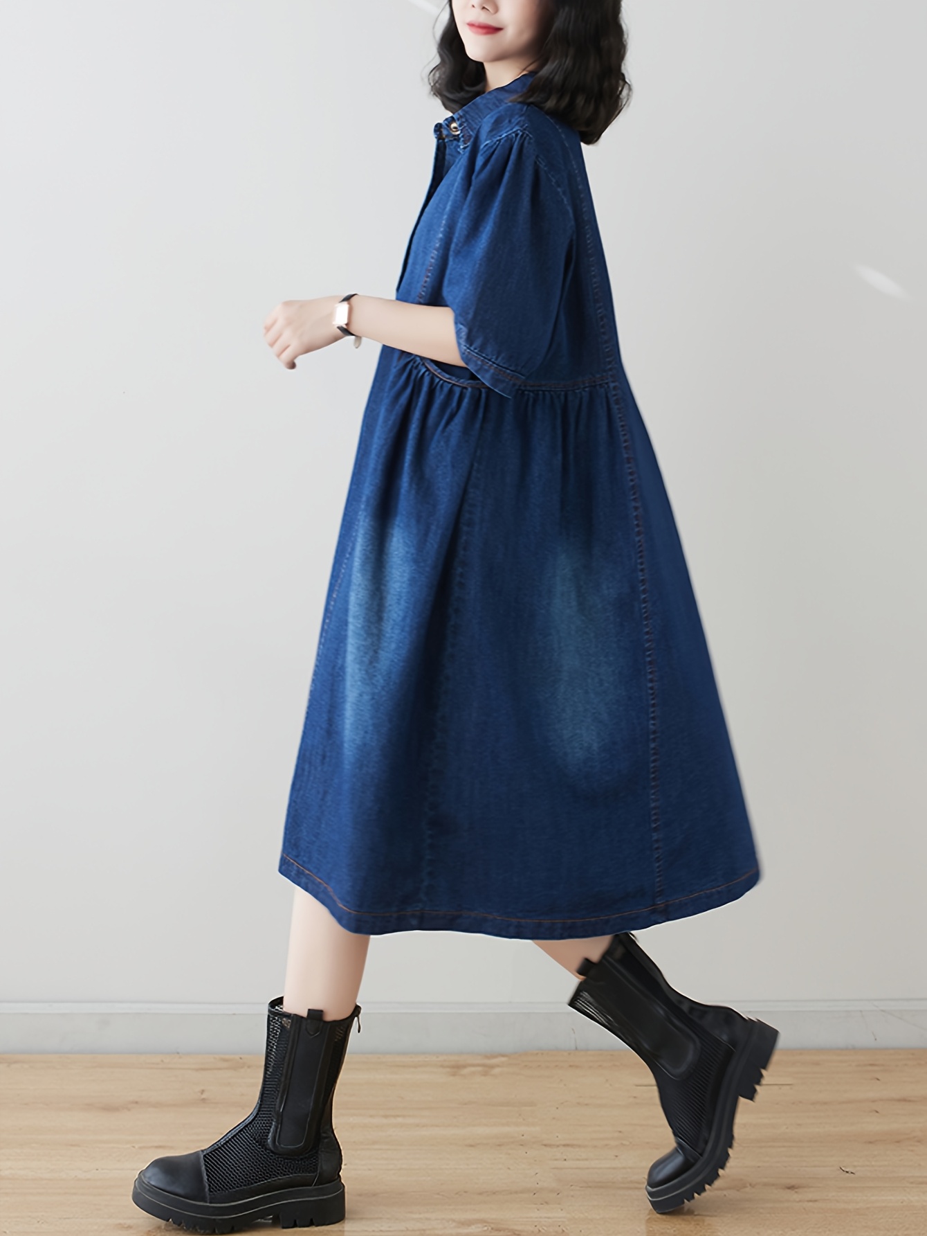 new summer korean style casual denim dress women - Temu Mexico