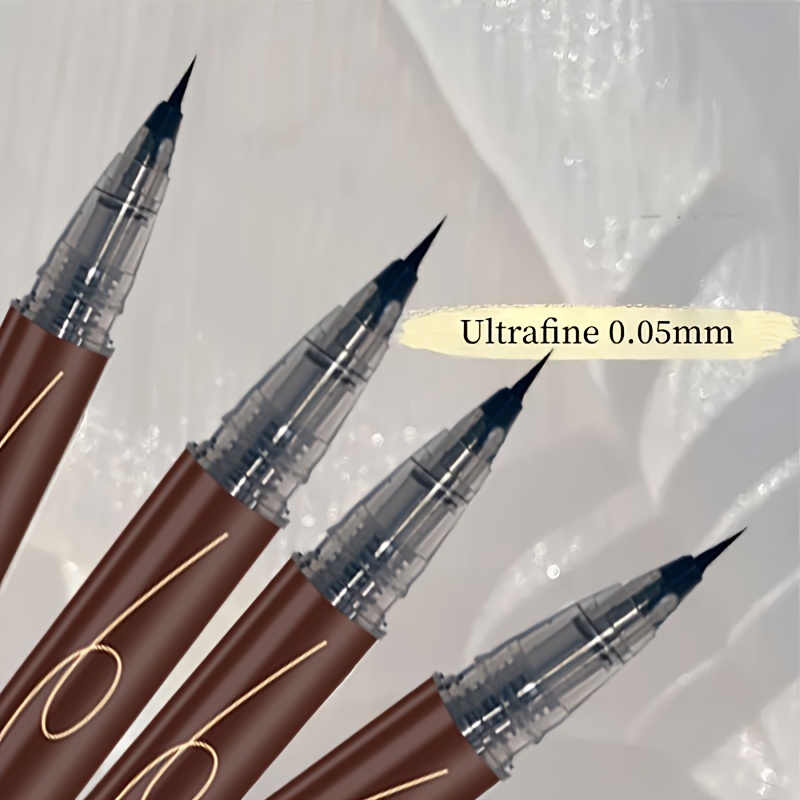 1pc SYLR Ultra Fine Extra Slim Eyebrow Pen, Waterproof Liquid Eye Brow Pencil, Long Lasting, Sweat-Proof, 2 in 1 for Eyeliner & Microblading, Suitable for All Skin Types, Ideal for Summer & Outdoor Travel
