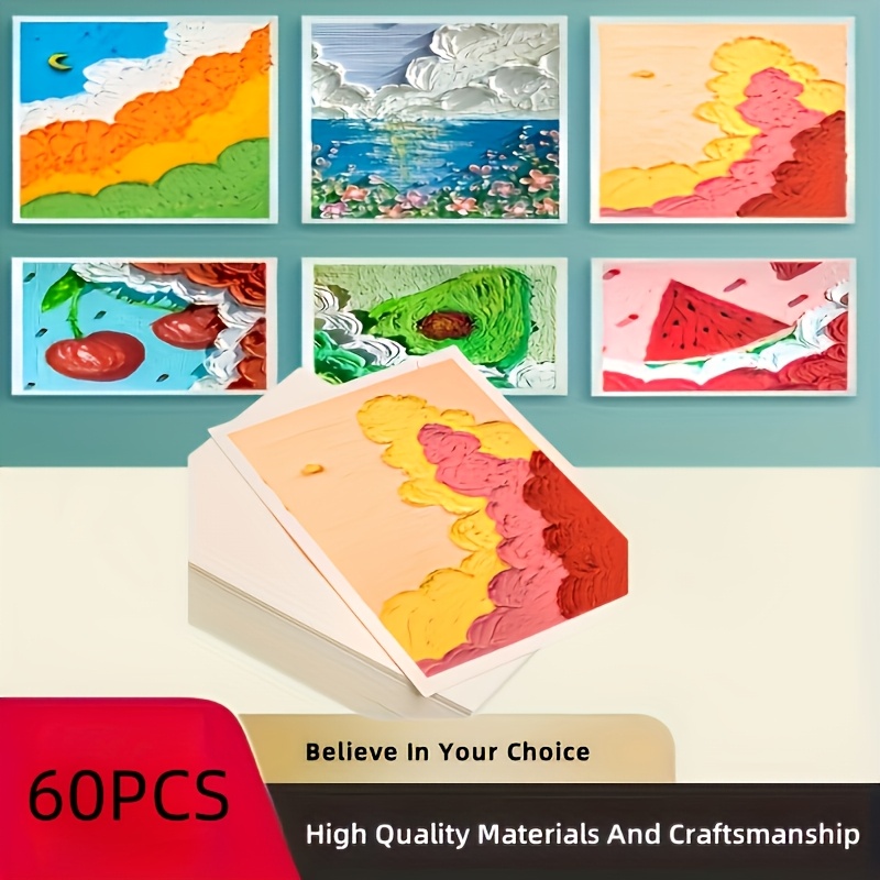 60pcs Advanced Painting Surface Oil Painting Paper