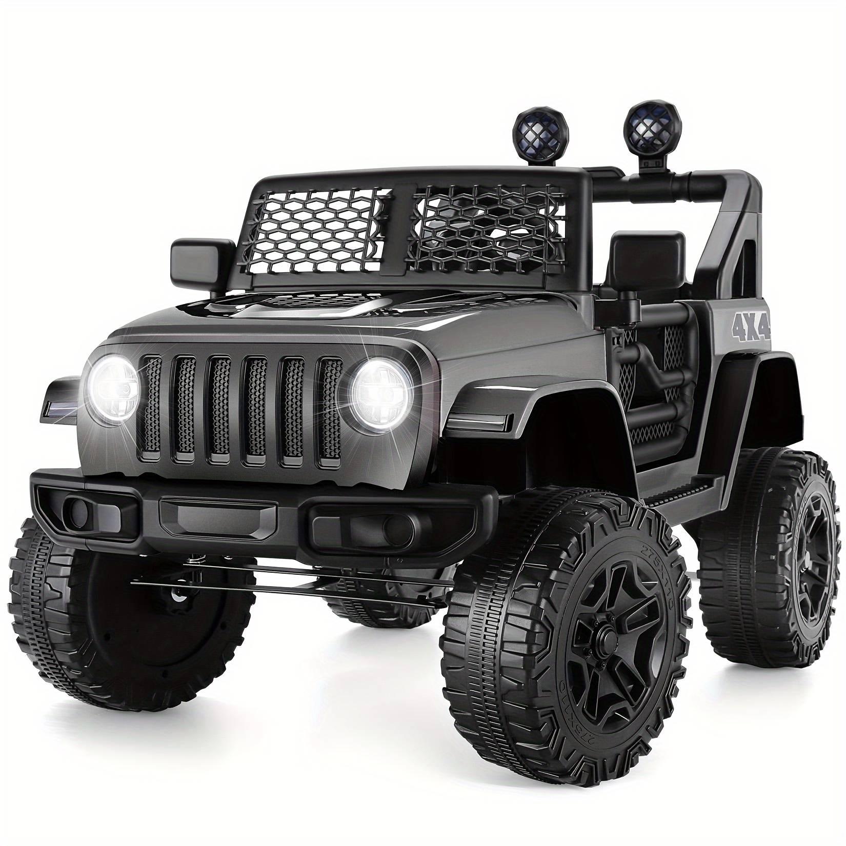 

12v 7ah Kids Powered Ride On Truck Car, Electric Car, Music, Spring Suspension, Led Lights, Electric Ride On Suv Halloween Christmas Gift