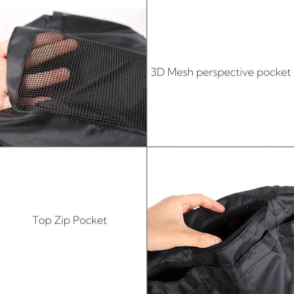 Coprisedile Per Trattore E Tosaerba - Tessuto Oxford Impermeabile 600D - Nero - Foto 3