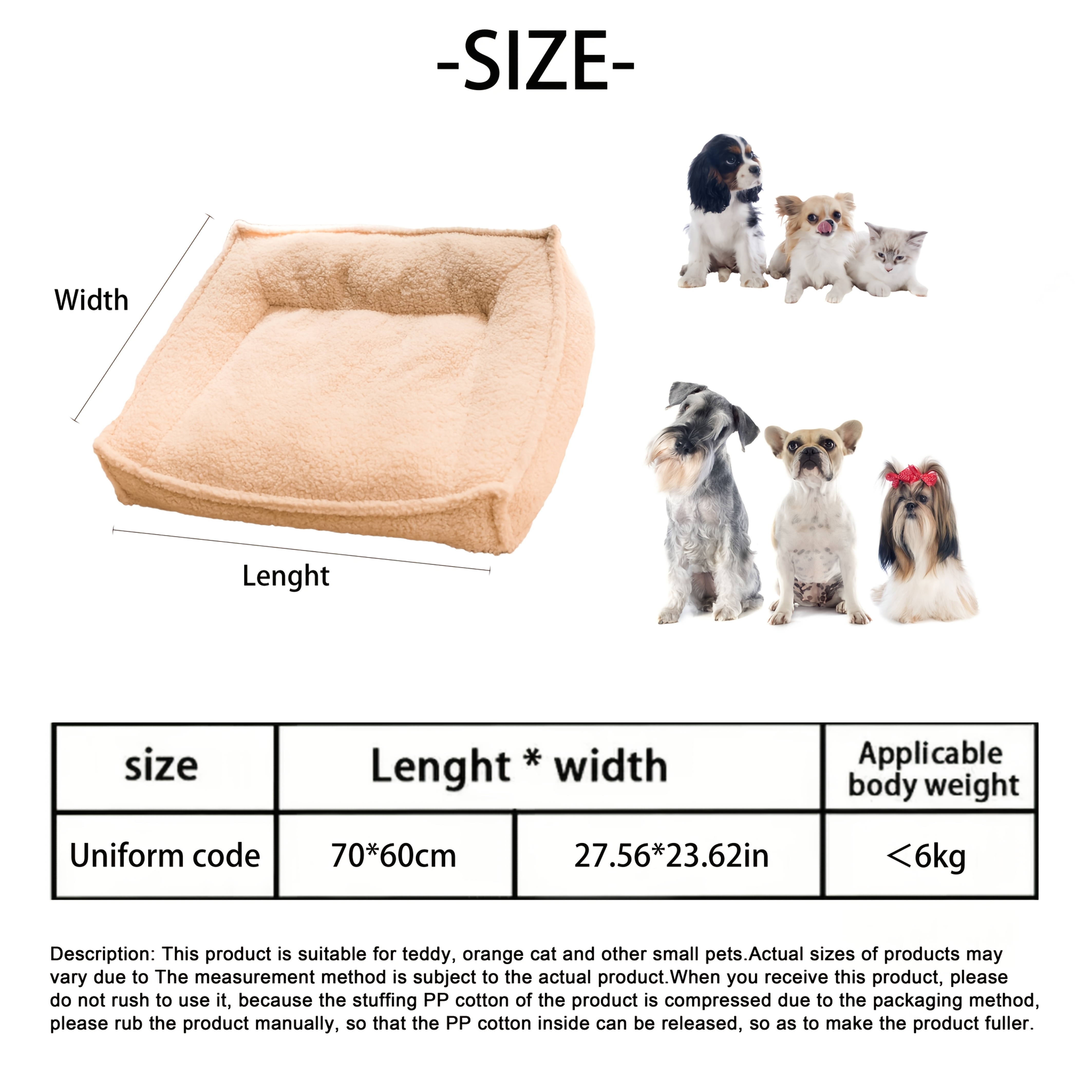 4 season pet bed for small to medium dogs cats washable neck support with removable   plush beige   bed with marble pattern durable lightweight design for   pet bed for dogs   furniture stylish pet accessory comfortable pet furniture Product details 1