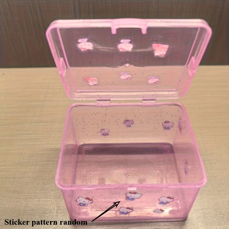 Image of Jewelry Box Card Storage Case Transparent Desktop Coin Organizer With Lid Wholesale Storage, Jewelry Boxes
