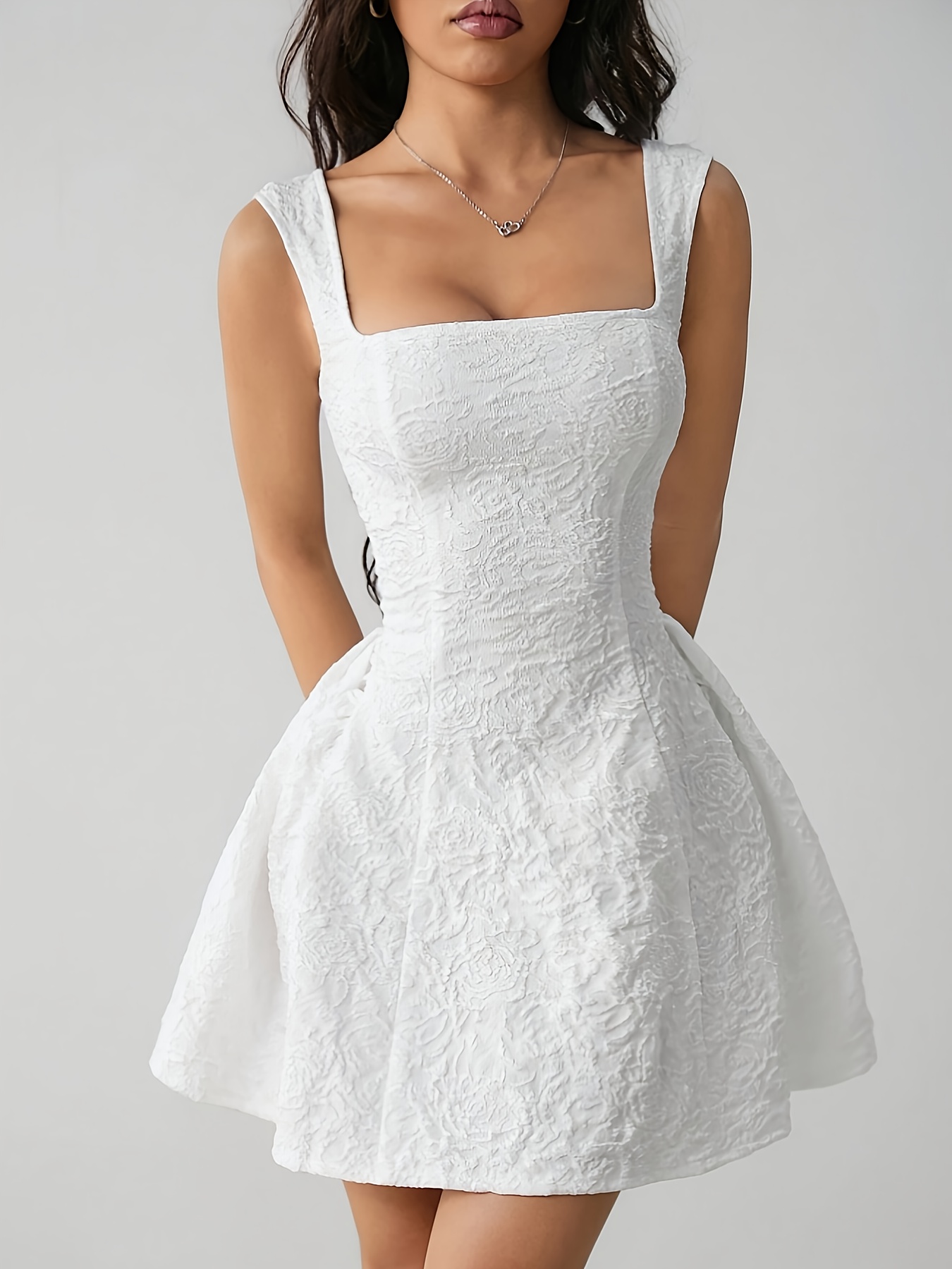 open lace back dress Women's Summer Dress|Elegant Casual Party Outfit| Top Super Deals main image 1