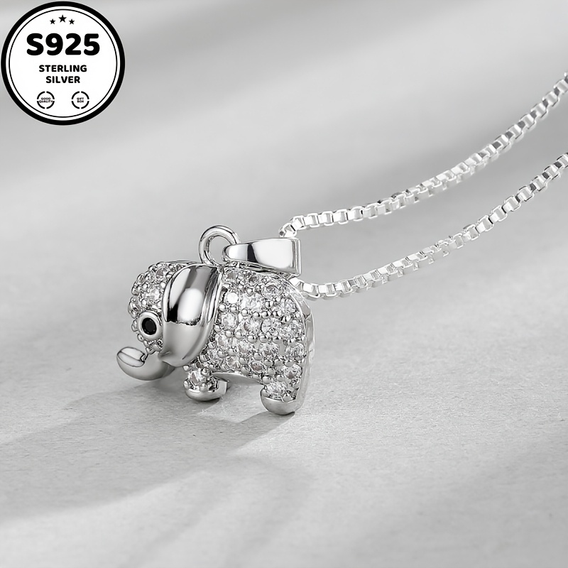 TEMU 925 Pendant Necklace, Chain Necklace For Teenager And Teenager, Waterproof And Sweat-resistant, Ideal For Everyday Use, Affordable, For Girlfriend On Her Birthday, Valentine's Day, Or Christmas