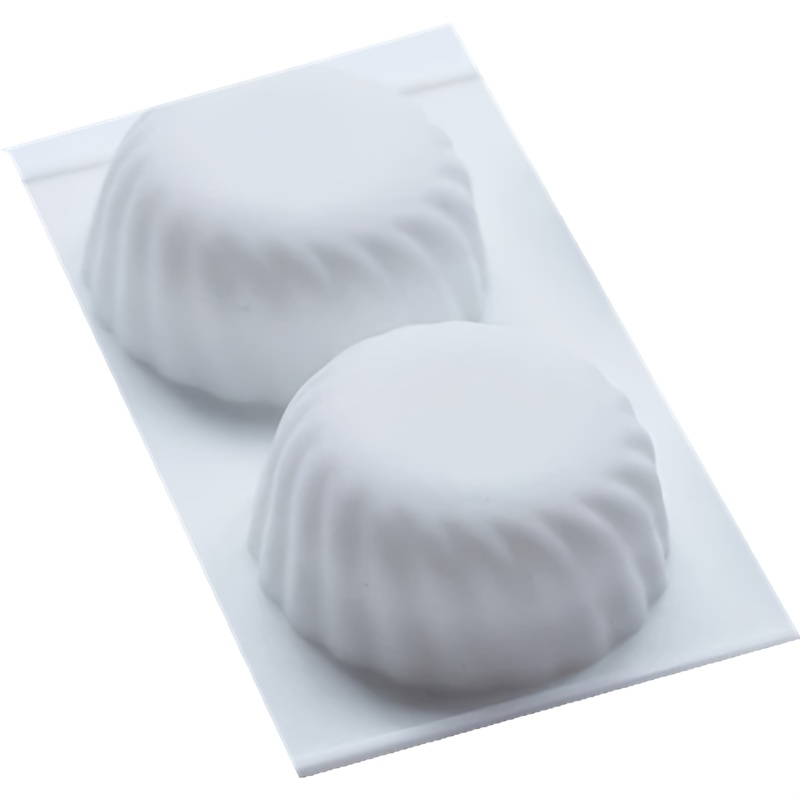 TEMU 1 moule rond en silicone à 2 trous, moule à savon, moule de bain, fournitures de fabrication pour la décoration intérieure
