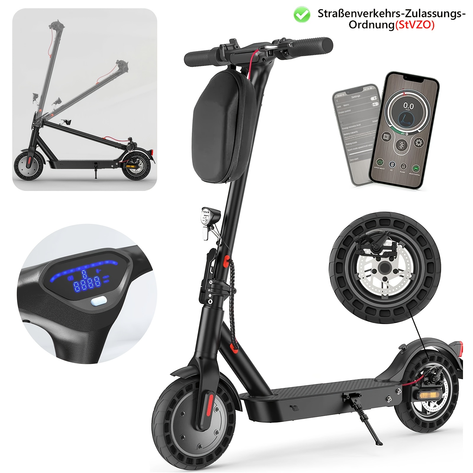 Image of E-scooter With Road Approval Abe 36v 10ah Electric Scooter With A Range Of Up To 40 Km