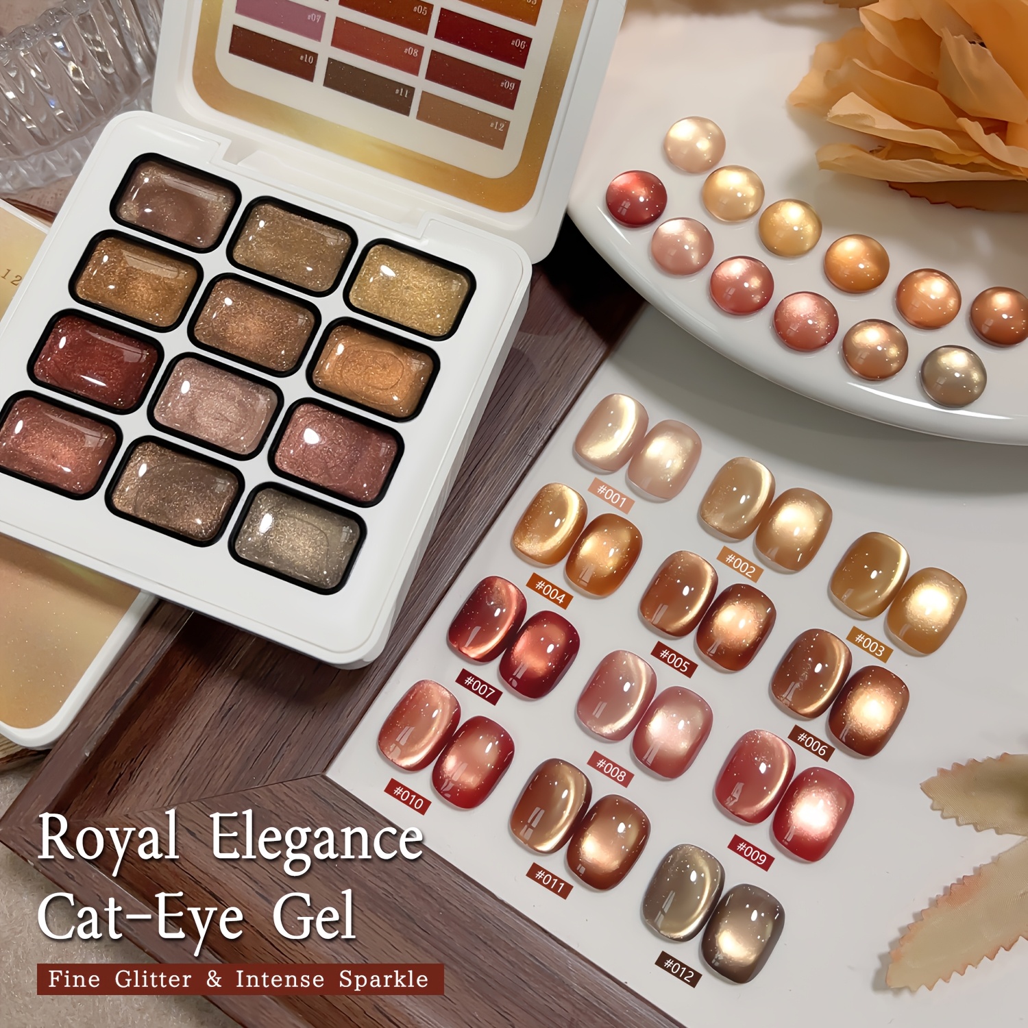 Xeijayi 12 Colors Magnetic Nail Gel Soaking Led Gel Salon Female Nail Art Tools Fashion Holographic Nail Art