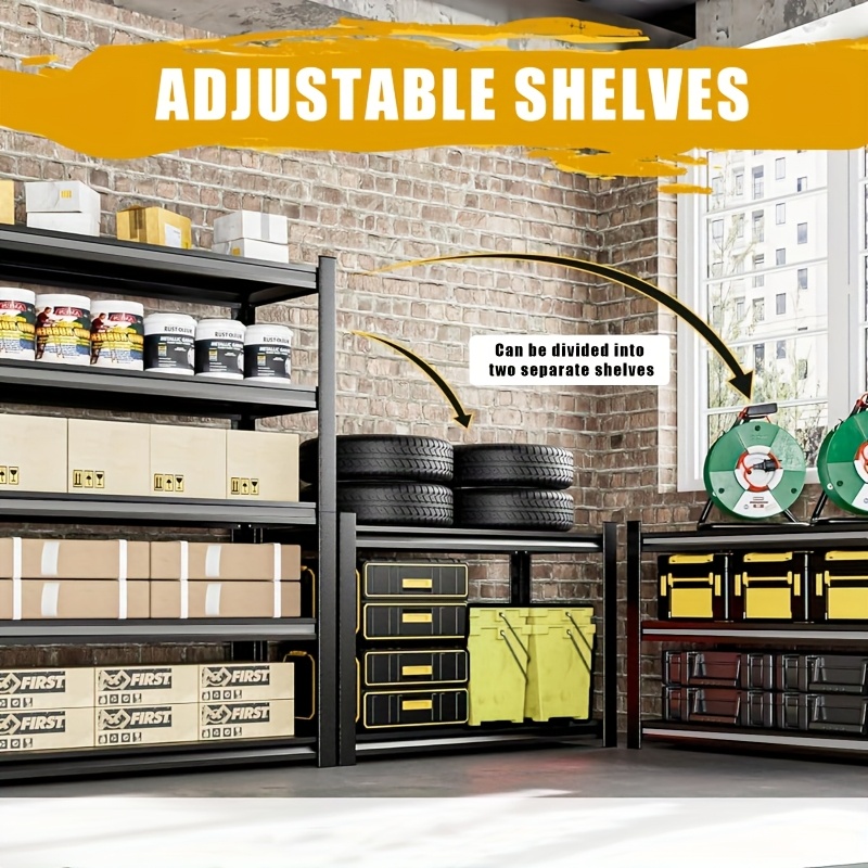 Upgrade 2500LBS Garage Storage Shelves 72