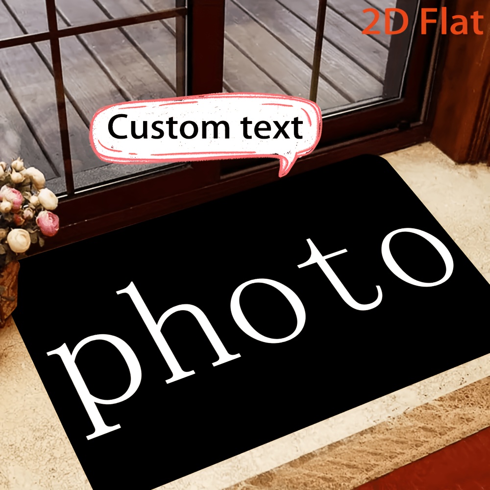 TEMU 1pc, Personalized Custom Photo Doormat - Ideal Gift For Home, Bedroom, Living Room, Kitchen, Outdoor Welcome Mat, Valentine's Day, Mother's Day,