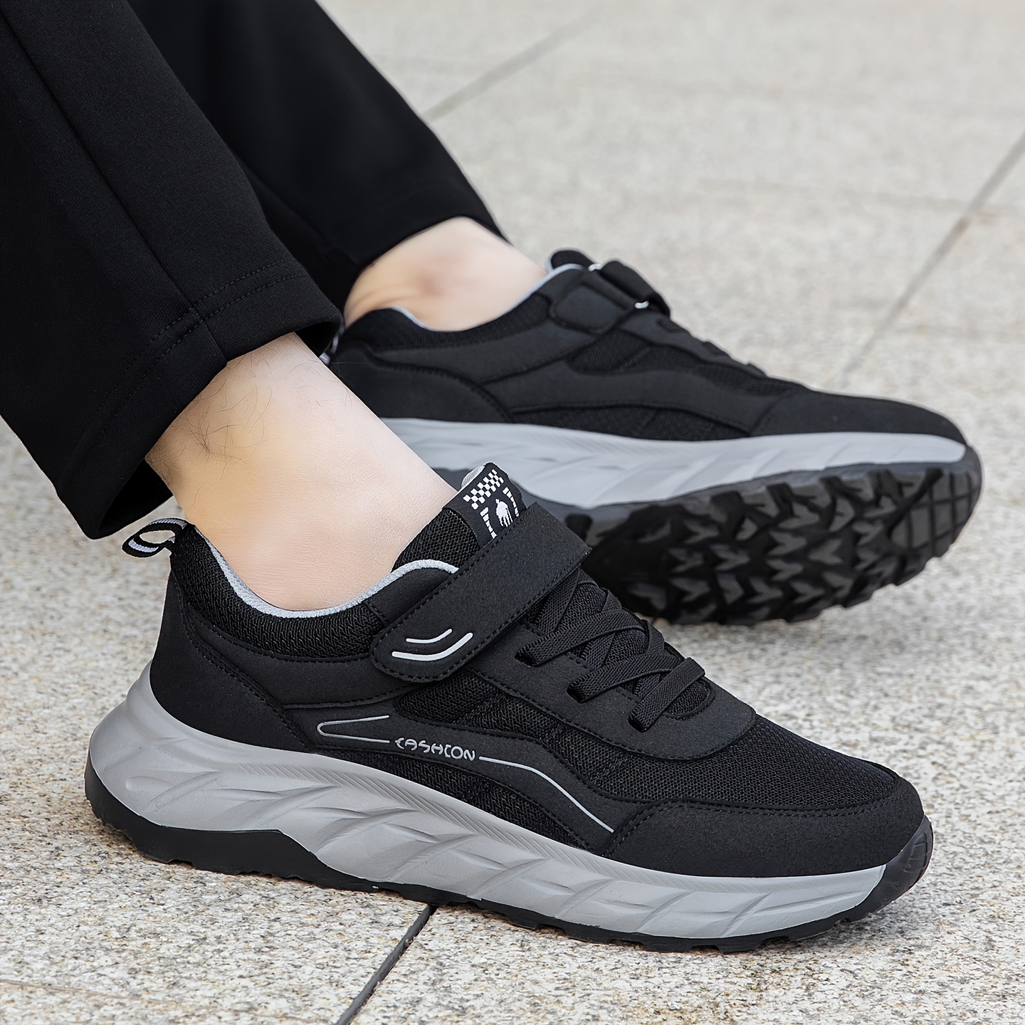 Men's Casual Sneakers, Plus Size, Thick Sole, Anti-Slip, Lightweight and Easy to Wear