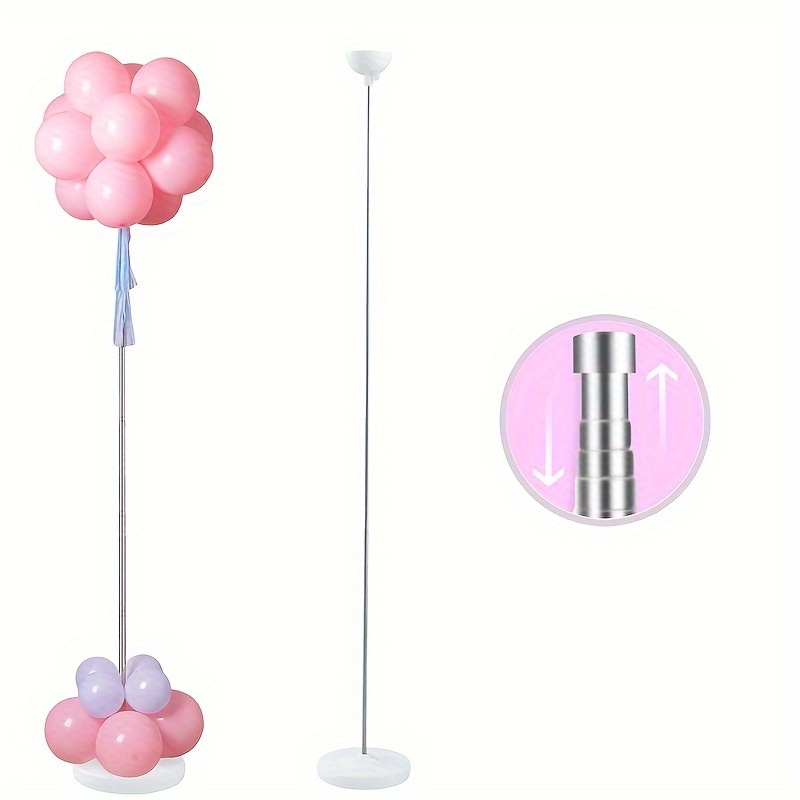 

1pc, Metal Telescopic Pole Balloon Stand Table Decor, Adjustable 50-210cm Balloon Column Bracket Holder, Suitable For Birthday, Wedding, Baby Shower Party, Graduation Party Decoration
