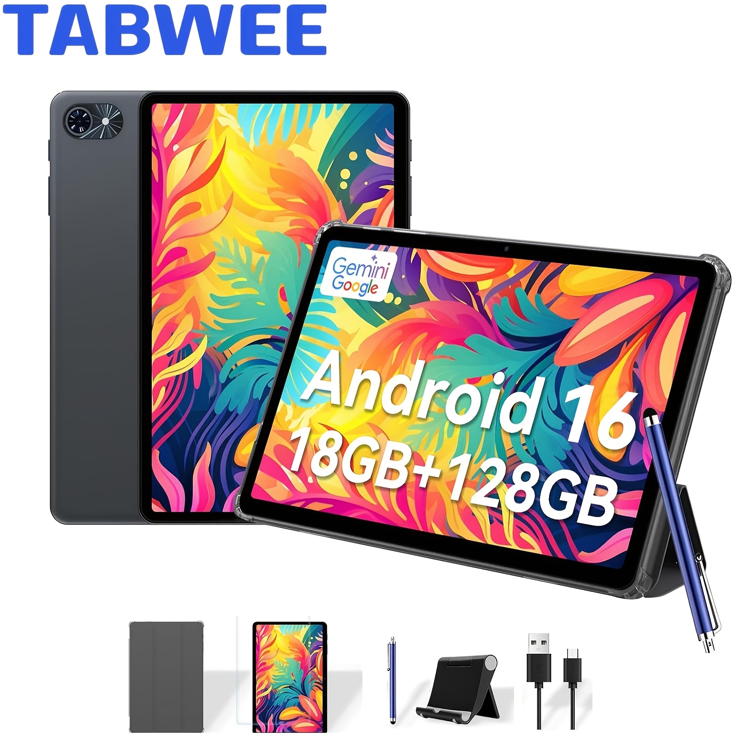 upgrade   via ota   t80 new 2026 tablet hd ips large screen     core   cpu 18 6 12 gb   128gb rom 2tb expand support long   face unlock   l1   ai and 120hz high refresh rate