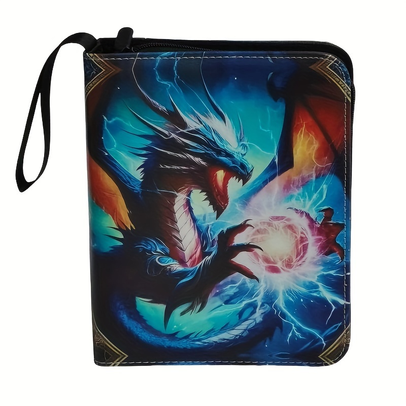 Image of 4-pocket Card Binder, High-end Zipper Trading Card Binder, 400 Double-sided Pocket Pu Card Storage Album, Card Photo Album, Suitable For Sports Cards, Game Cards