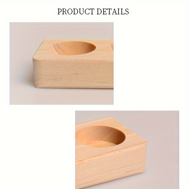 

6 Holes Essential Oil Wooden Display Stand Essential Oil Storage Rack, Utility Racks