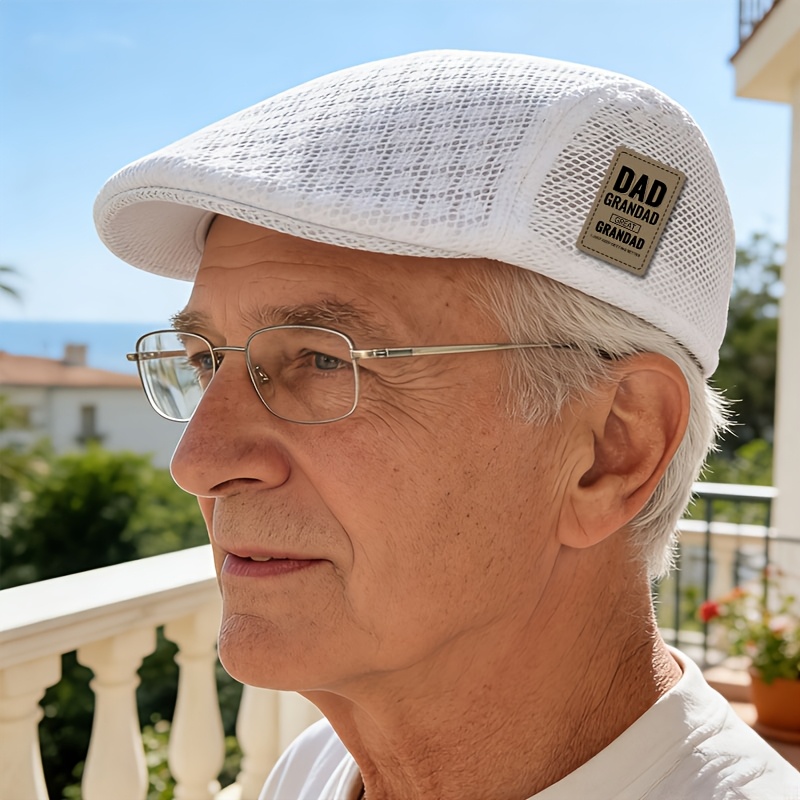 Summer Breathable Mesh Front Outdoor Sun Men's Flat Top Baseball Cap